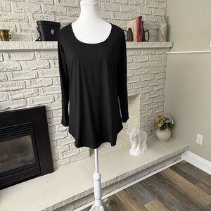 Just Cozy BNWT, Elegant Black Long Sleeve Women's Top